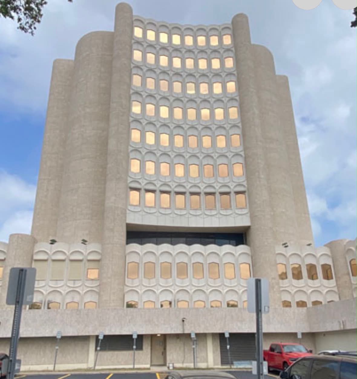 Commercial building facade in the supplied after photo